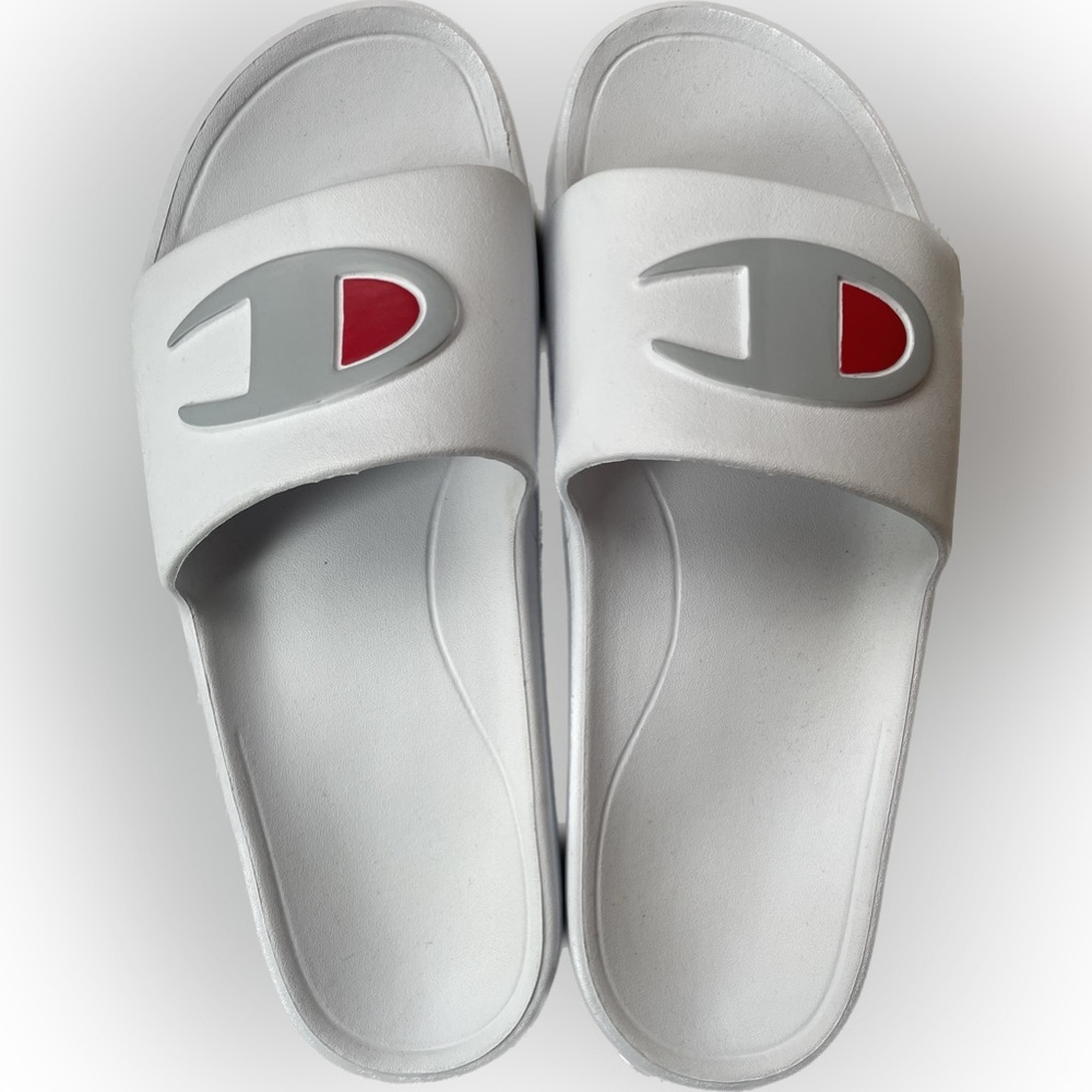 Champion Sliders Women’s Size 8 Sandals Slip On White